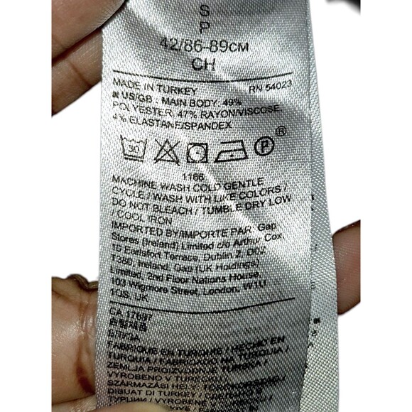 Banana Republic Women's Gray Purple Rayon Blend Sweatshirt Side Zippers Small - Picture 5 of 6